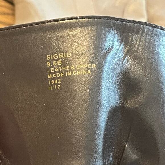 LAUREN RALPH LAUREN Sigrid Classic Leather Riding Boots Brown-9.5 - Picture 6 of 7